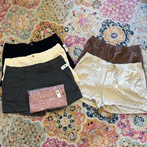 Old Navy Women's Casual Shorts - Black, Cream, Brown, Gray and Mauve